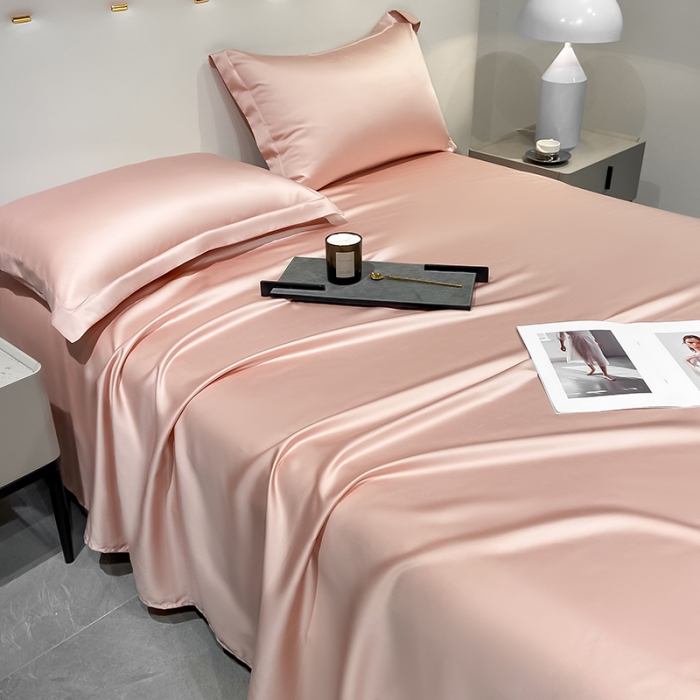 91家纺网 家纺一手货源 找家纺 涵宸家纺 2023新款天丝ᵀᴹ纯色-单枕套 单枕套-香奈粉