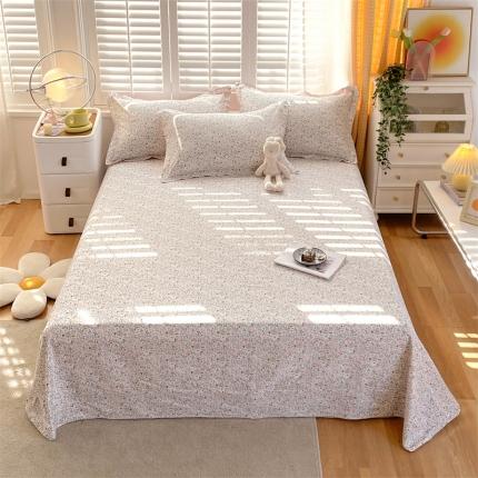 91家纺网 家纺一手货源 找家纺 宝齐莱 2023新款13372全棉印花单床单 妮可