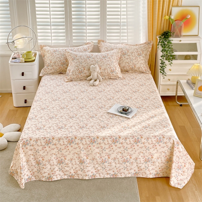 91家纺网 家纺一手货源 找家纺 宝齐莱 2023新款13372全棉印花单床单 静香