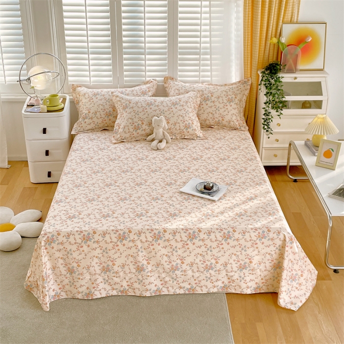 91家纺网 家纺一手货源 找家纺 宝齐莱 2023新款13372全棉印花单床单 静香