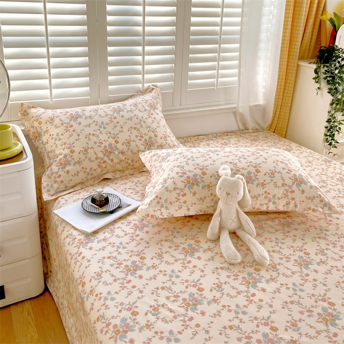 91家纺网 家纺一手货源 找家纺 宝齐莱 2023新款13372全棉印花单床单 静香