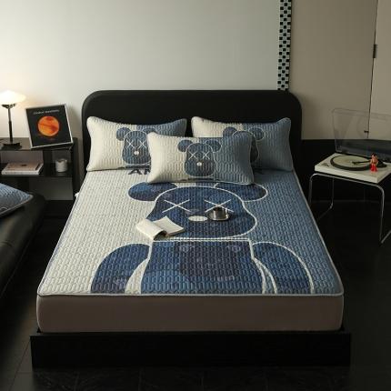 91家纺网 家纺一手货源 找家纺 （汇总）久云居 2024新款A类大版印花0.5乳胶凉席床笠款床单款