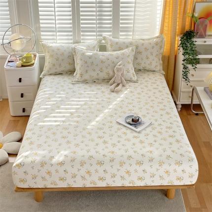 91家纺网 家纺一手货源 找家纺 宝齐莱 2023新款13372全棉印花单床笠 简爱