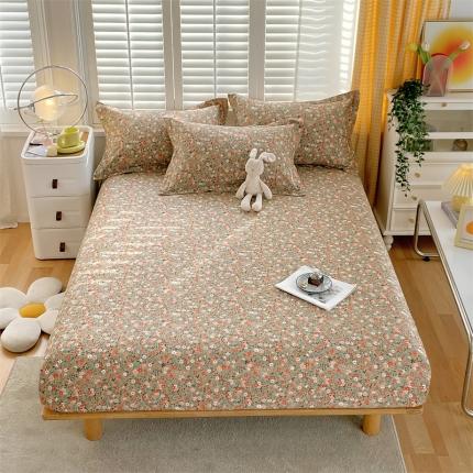 91家纺网 家纺一手货源 找家纺 宝齐莱 2023新款13372全棉印花单床笠 醉倾城