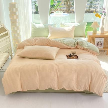 91家纺网 家纺一手货源 找家纺 （总）逸尚阁 2023新款 波浪泡泡纱四件套