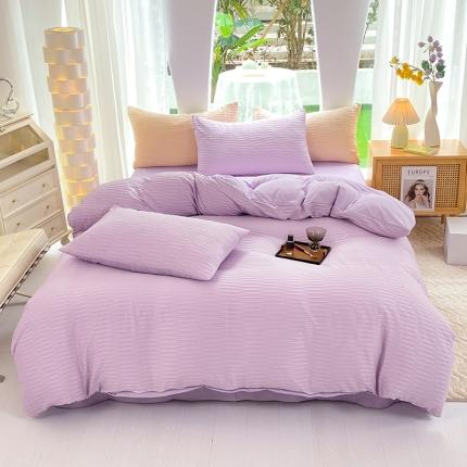 91家纺网 家纺一手货源 找家纺 （总）逸尚阁 2023新款 波浪泡泡纱四件套