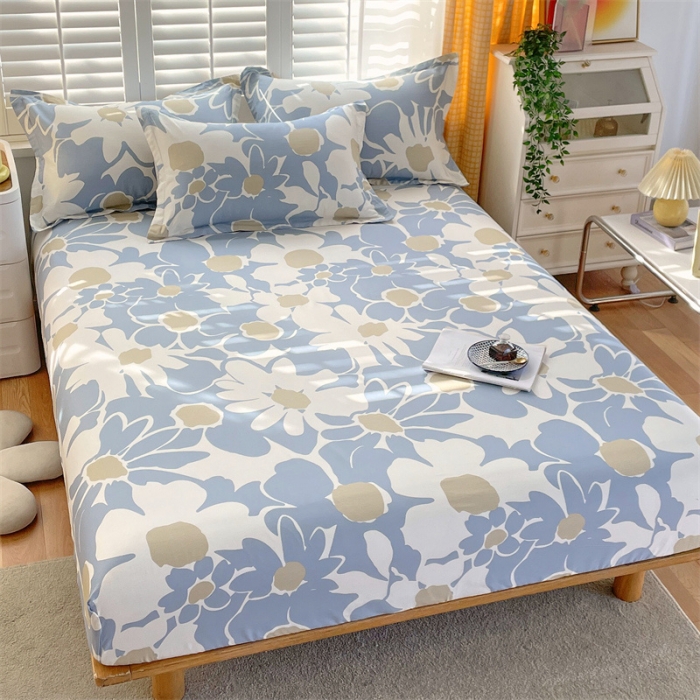 91家纺网 家纺一手货源 找家纺 宝齐莱 2023新款13372全棉印花单床笠 梦心语