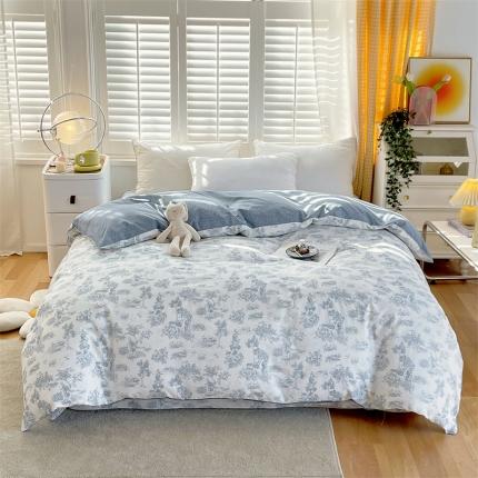 91家纺网 家纺一手货源 找家纺 (总)宝齐莱 2023新款13372全棉印花单被套