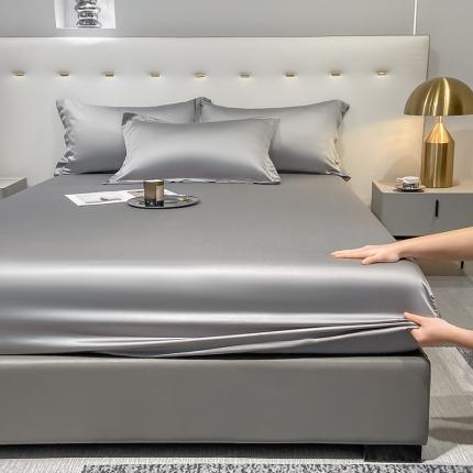 91家纺网 家纺一手货源 找家纺 （总）涵宸 2023新款天丝ᵀᴹ纯色-单床笠