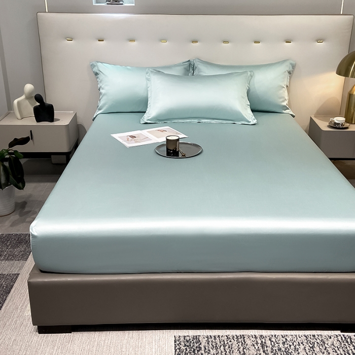 91家纺网 家纺一手货源 找家纺 （总）涵宸 2023新款天丝ᵀᴹ纯色-单床笠