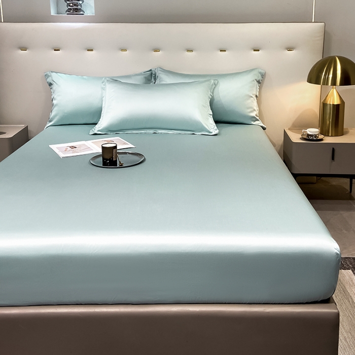 91家纺网 家纺一手货源 找家纺 （总）涵宸 2023新款天丝ᵀᴹ纯色-单床笠