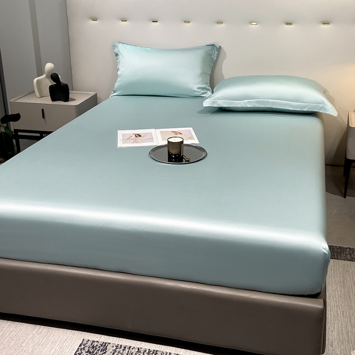 91家纺网 家纺一手货源 找家纺 （总）涵宸 2023新款天丝ᵀᴹ纯色-单床笠