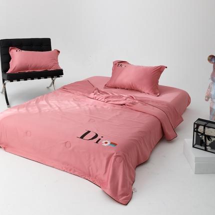 91家纺网 家纺一手货源 找家纺 （总）色鬼布艺 2023新款高级感凉感夏被四件套大牌H夏被四件套