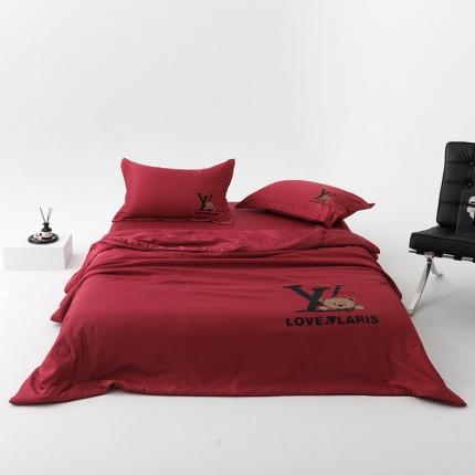 91家纺网 家纺一手货源 找家纺 （总）色鬼布艺 2023新款高级感凉感夏被四件套大牌H夏被四件套