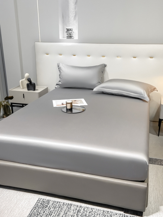 91家纺网 家纺一手货源 找家纺 涵宸 2023新款天丝ᵀᴹ纯色-单床笠 都市灰