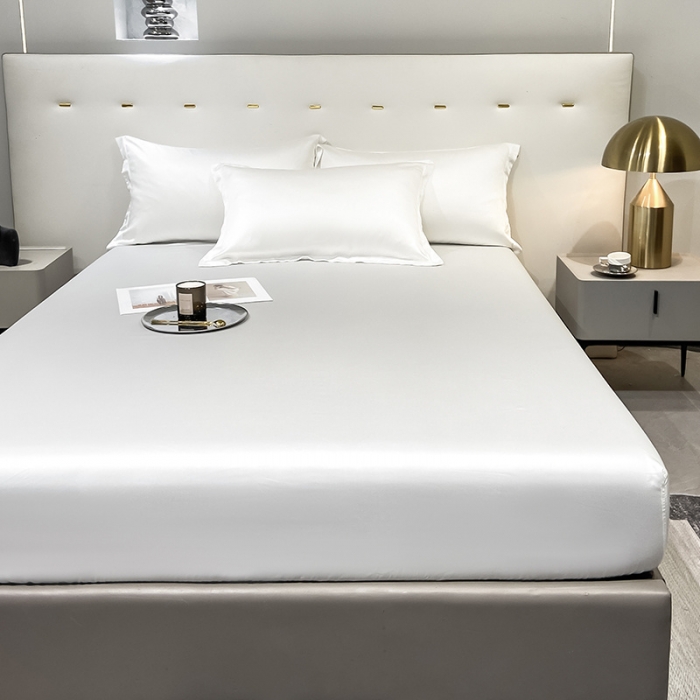 91家纺网 家纺一手货源 找家纺 涵宸 2023新款天丝ᵀᴹ纯色-单床笠 古董白