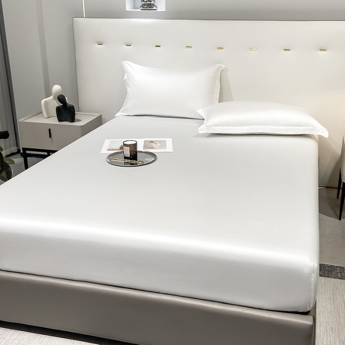 91家纺网 家纺一手货源 找家纺 涵宸 2023新款天丝ᵀᴹ纯色-单床笠 古董白