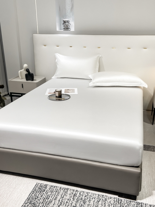 91家纺网 家纺一手货源 找家纺 涵宸 2023新款天丝ᵀᴹ纯色-单床笠 古董白