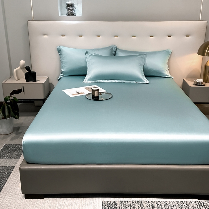 91家纺网 家纺一手货源 找家纺 涵宸 2023新款天丝ᵀᴹ纯色-单床笠 海蒂兰