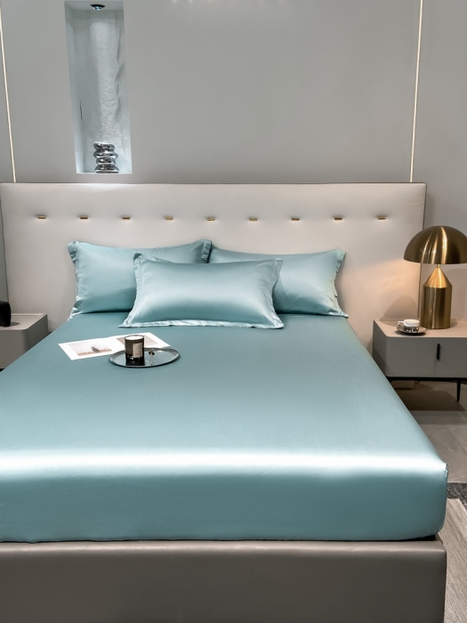 91家纺网 家纺一手货源 找家纺 涵宸 2023新款天丝ᵀᴹ纯色-单床笠 海蒂兰