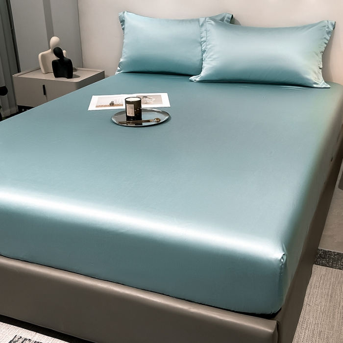 91家纺网 家纺一手货源 找家纺 涵宸 2023新款天丝ᵀᴹ纯色-单床笠 海蒂兰