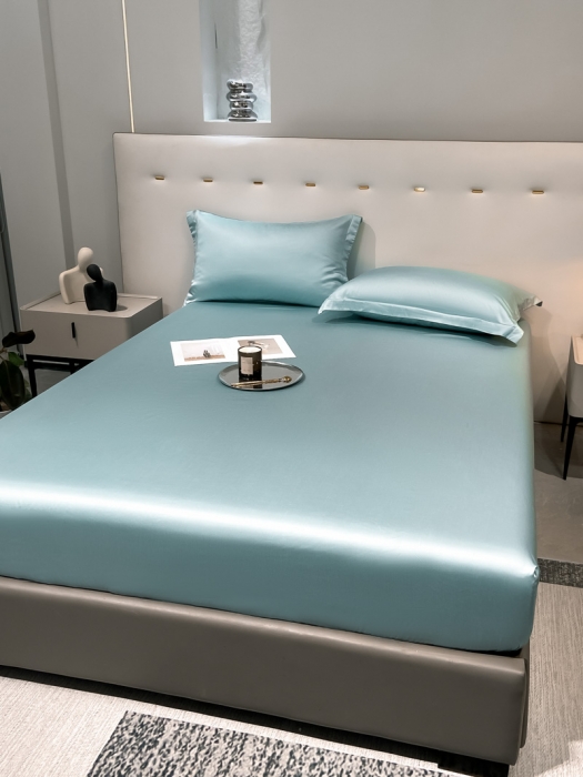 91家纺网 家纺一手货源 找家纺 涵宸 2023新款天丝ᵀᴹ纯色-单床笠 海蒂兰