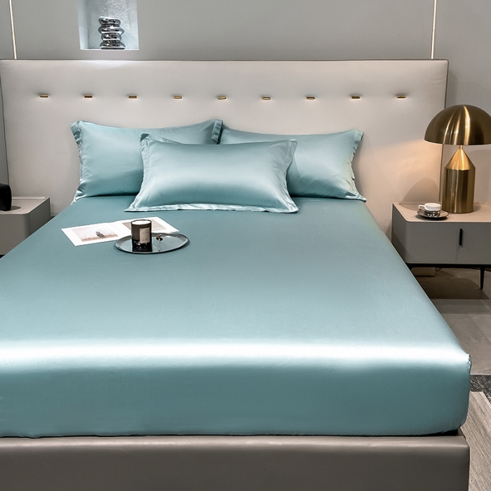 91家纺网 家纺一手货源 找家纺 涵宸 2023新款天丝ᵀᴹ纯色-单床笠 海蒂兰