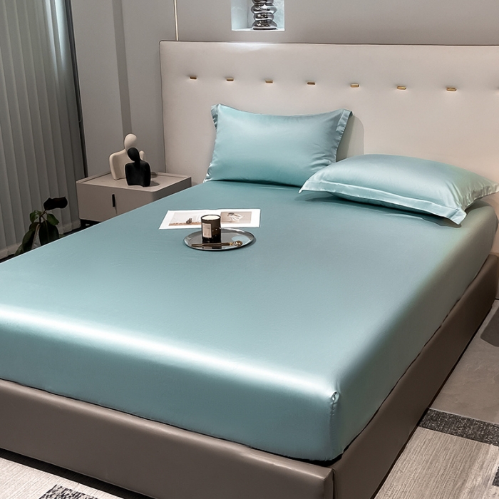 91家纺网 家纺一手货源 找家纺 涵宸 2023新款天丝ᵀᴹ纯色-单床笠 海蒂兰