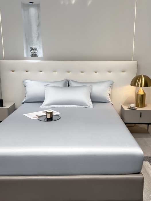 91家纺网 家纺一手货源 找家纺 涵宸 2023新款天丝ᵀᴹ纯色-单床笠 星辰兰