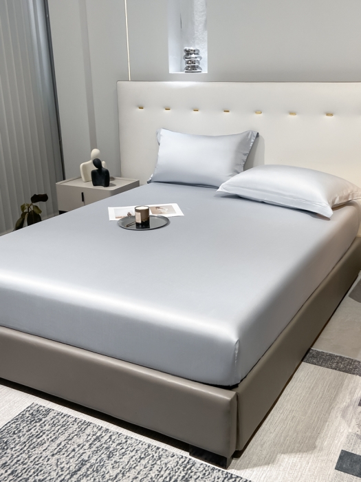 91家纺网 家纺一手货源 找家纺 涵宸 2023新款天丝ᵀᴹ纯色-单床笠 星辰兰