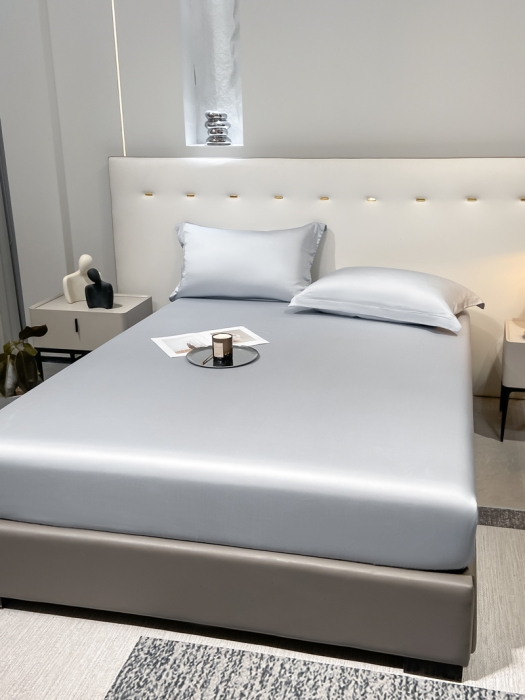 91家纺网 家纺一手货源 找家纺 涵宸 2023新款天丝ᵀᴹ纯色-单床笠 星辰兰