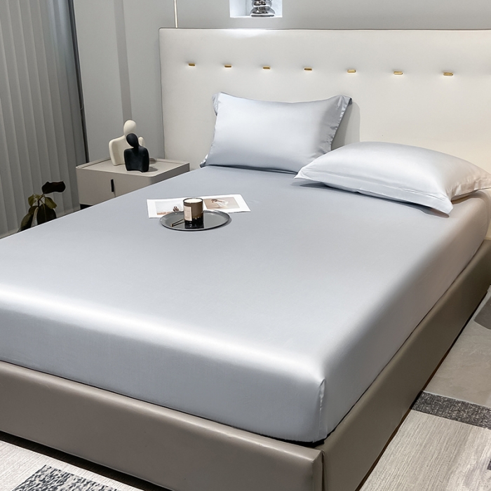 91家纺网 家纺一手货源 找家纺 涵宸 2023新款天丝ᵀᴹ纯色-单床笠 星辰兰