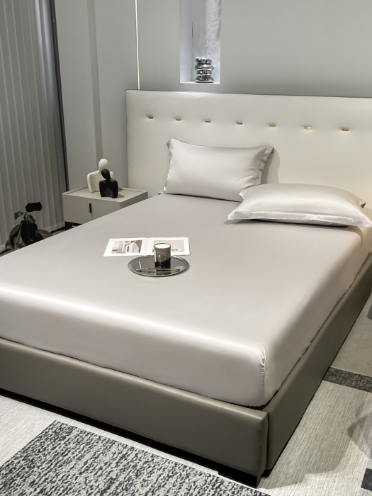 91家纺网 家纺一手货源 找家纺 涵宸 2023新款天丝ᵀᴹ纯色-单床笠 大地灰