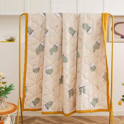 爱派2023新款水洗棉印花夏被夏凉被空调被被子被芯 仙人球