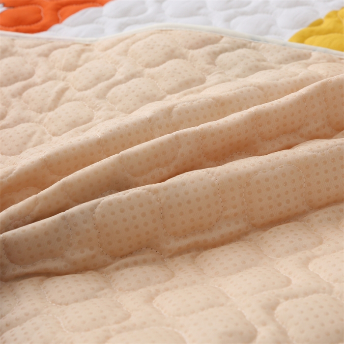 91家纺网 家纺一手货源 找家纺 美优兰 2025新款全棉防滑榻榻米炕垫纯棉床盖三件套 童年时光