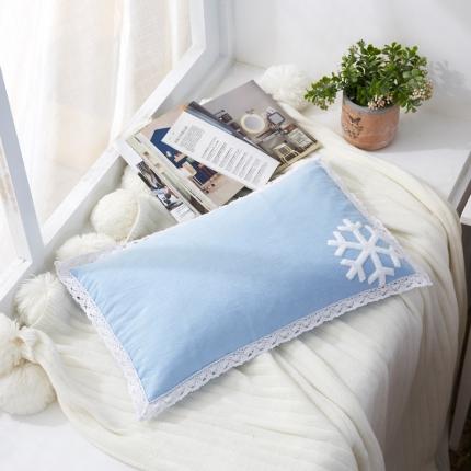 91家纺网 家纺一手货源 找家纺 （总）枕之坊 2023新款水洗棉毛巾绣荞麦枕30*50CM