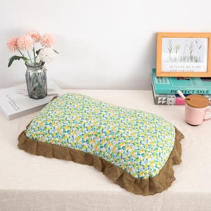 91家纺网 家纺一手货源 找家纺 （总）枕之坊 2023新款小清新花边荞麦枕 35*55CM