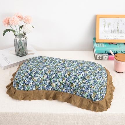 91家纺网 家纺一手货源 找家纺 （总）枕之坊 2023新款小清新花边荞麦枕 35*55CM