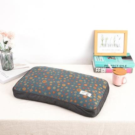 91家纺网 家纺一手货源 找家纺 （总）枕之坊 2023新款立体复古棉纱荞麦枕 33*53CM