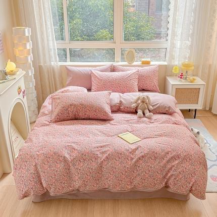 91家纺网 家纺一手货源 找家纺 （总）柠馨 2023新款 13376全棉印花三件套学生季三件套