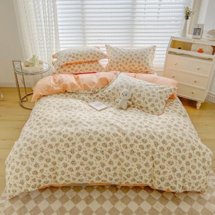 91家纺网 家纺一手货源 找家纺 （总）柠馨 2023新款 13376全棉印花三件套学生季三件套