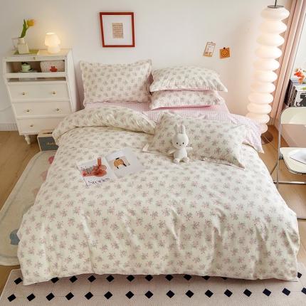 91家纺网 家纺一手货源 找家纺 （总）柠馨 2023新款 13376全棉印花三件套学生季三件套