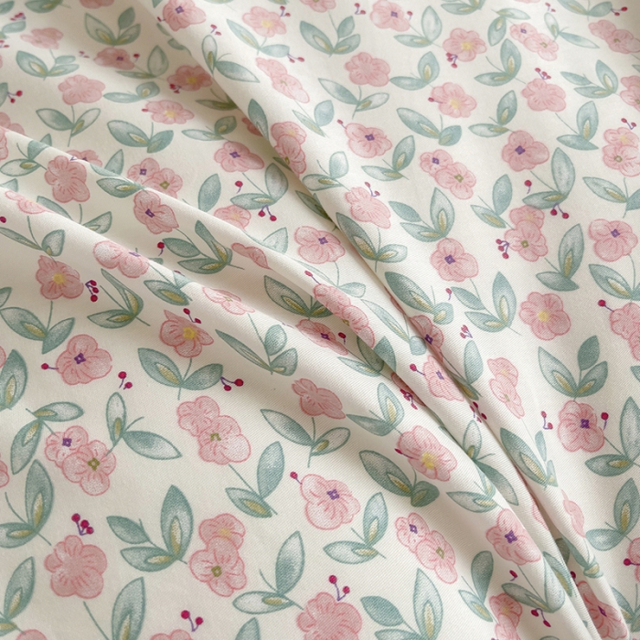 91家纺网 家纺一手货源 找家纺 柠馨 2023新款 13376全棉印花三件套学生季三件套 繁花