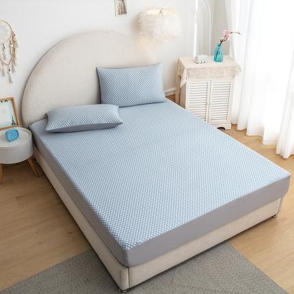 91家纺网 家纺一手货源 找家纺 火星时代 2023新款冰豆豆凉席床笠款 藏兰豆豆