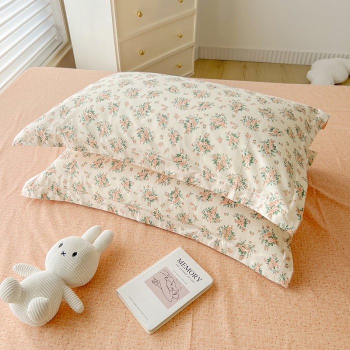 91家纺网 家纺一手货源 找家纺 柠馨 2023新款 13376全棉印花三件套学生季三件套 暖阳