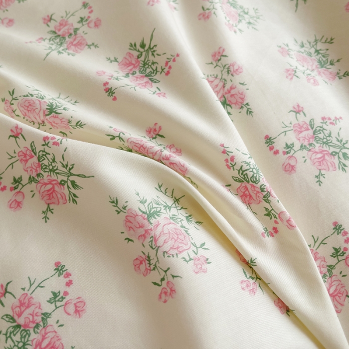 91家纺网 家纺一手货源 找家纺 柠馨 2023新款 13376全棉印花三件套学生季三件套 花语