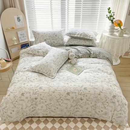 柠馨 2023新款 13376全棉印花三件套学生季三件套 俊秀