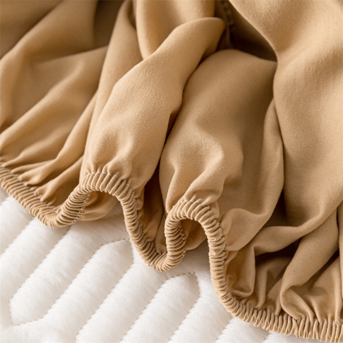 91家纺网 家纺一手货源 找家纺 鑫钰 2023新款经典款防水床笠 金典款-卡其