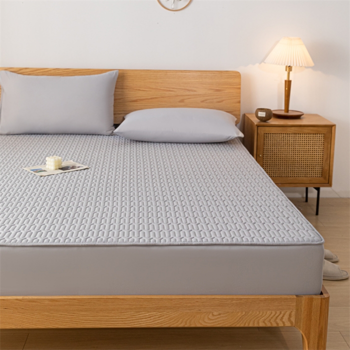 91家纺网 家纺一手货源 找家纺 鑫钰 2023新款经典款防水床笠 金典款-绅士灰