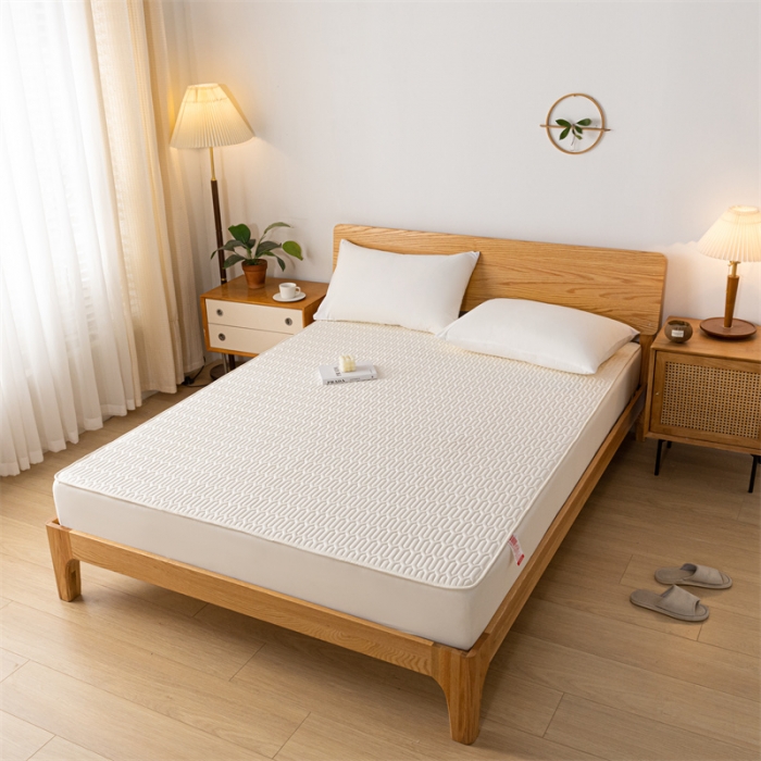 91家纺网 家纺一手货源 找家纺 鑫钰 2023新款经典款防水床笠 金典款-优雅白